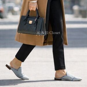 The Office of Angela Scott Miss Adelaide Denim Women’s Mules EU 41 US 11 NIB